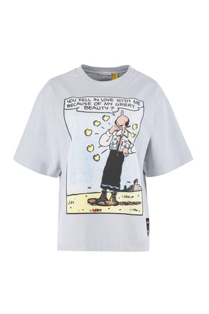2 Moncler 1952 - T-shirt Olivia Oyl girocollo in cotone-0
